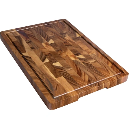 end grain chopping board with juice groove.webp